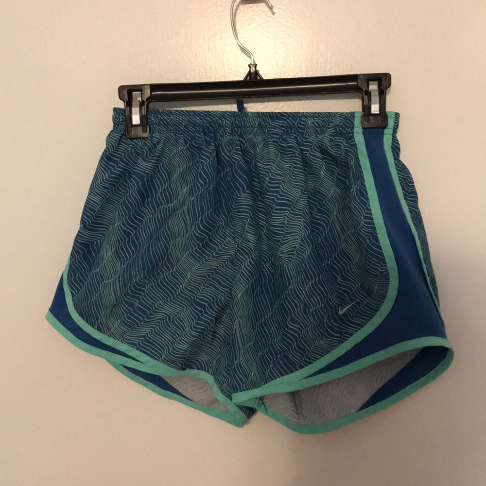 Size small Blue and teal dri-fit Nike shorts